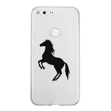 2x Rearing Horse Silhouette Sticker Die Cut Decal for cell phone Smartphone