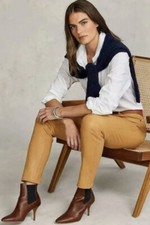 998 Polo Ralph Lauren 8 Brown RRL Leather Pants Skinny Large Camel Equestrian