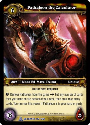 Pathaleon the Calculator  World of Warcraft TCG WOW Betrayer LP to NM