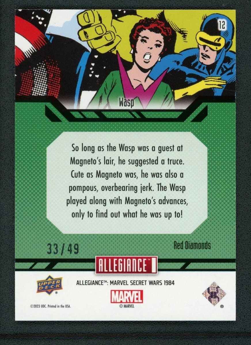 2023 WASP 33/49 UPPER DECK ALLEGIANCE MARVEL SECRET WARS 1984 RED