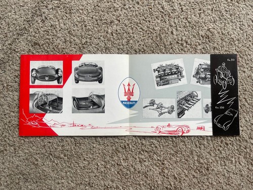 1950s Maserati sport 2000 model race car original sales literature. - Picture 2 of 4
