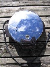Vintage Chrome Toastmaster 8" Round Waffle Maker Bake Teflon Non-Stick  W252A