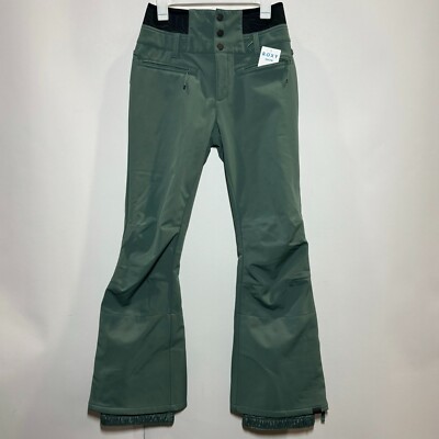 Roxy Women's Rising High Snow Pants - Green L, NEW MSRP $210