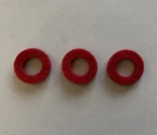 Allied trumpet Valve bumper felt A402 Red 3 pcs