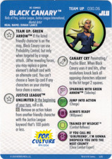 HEROCLIX JLU Team Up Card 030.06 BLACK CANARY Green Arrow
