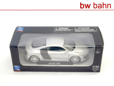 NewRay 1:32 52553-silber Audi R8 silber
