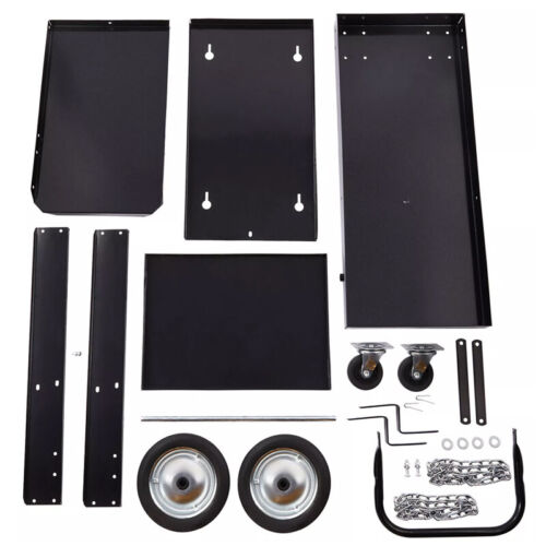 Welding Cart 3-Tier Trolley Chains Plasma Cutter Mig Arc Tig Welder 80kg Storage - Picture 5 of 7