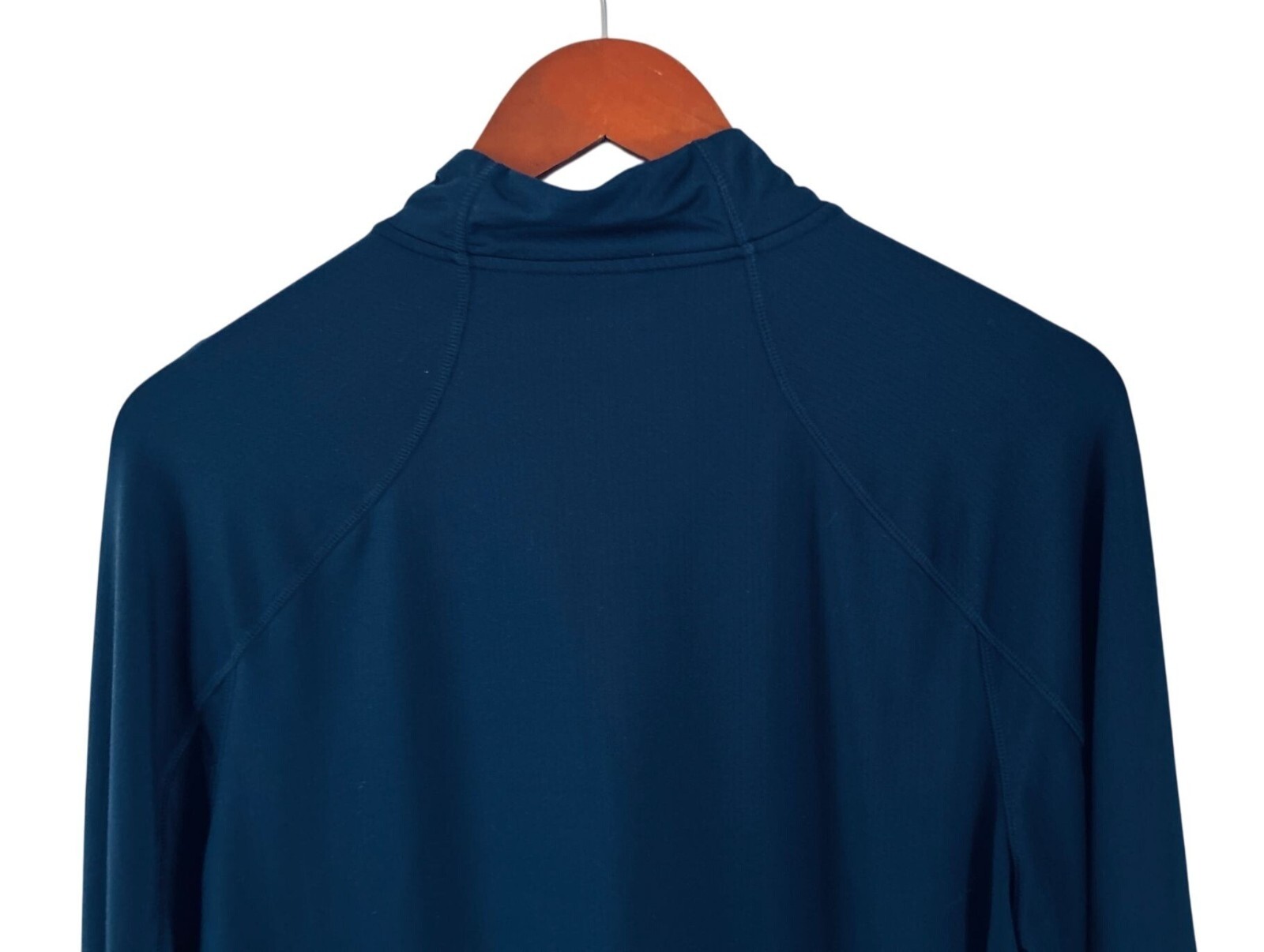 RHONE Performance 1/4 Zip Pullover Heather Blue UPF50+ sun protection