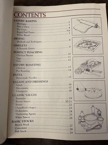 Basic Skills For The Good Cook - 26 Lessons From Bon Appetit Paperback Book Vtg - Picture 2 of 8