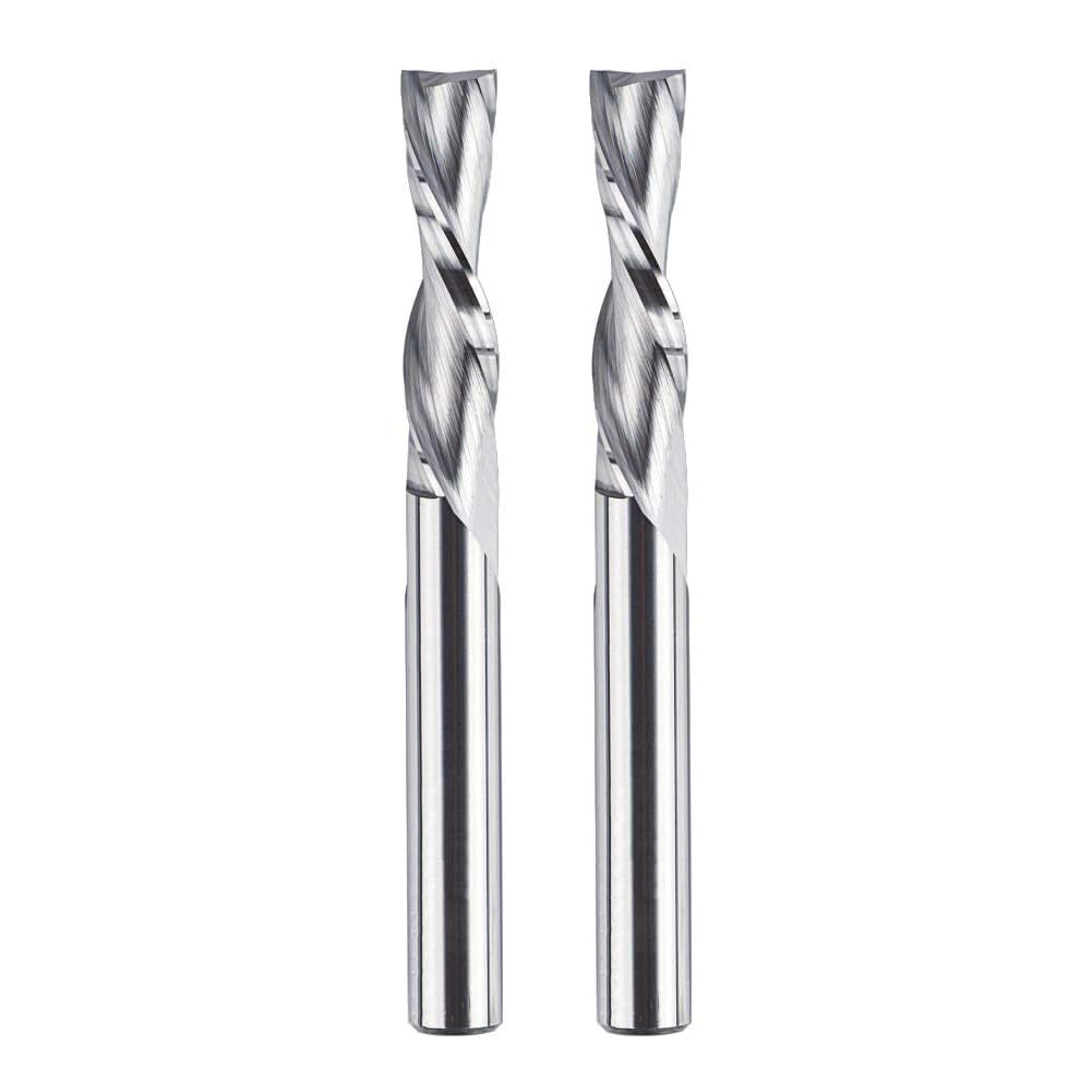 SpeTool 2 frese elicoidali da 8 mm, codolo downcut, lunghezza di taglio (V8K)
