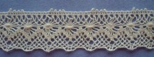 35mm Cream Torchon Cotton Lace Edging x 0.85 metres 