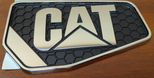 CAT Caterpillar Truck Hood RH Side Emblem 10 1/2 x 6 CT630 Raised Letters New