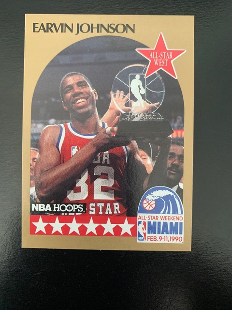 Magic Johnson NBA Hoops 1990 All Star West 18 EBay