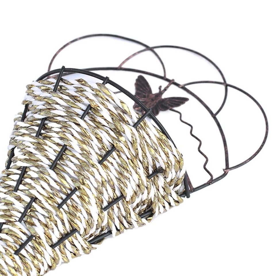 Metal Hanging Wall Basket Hollow Plant Hanging Home Garden eBay