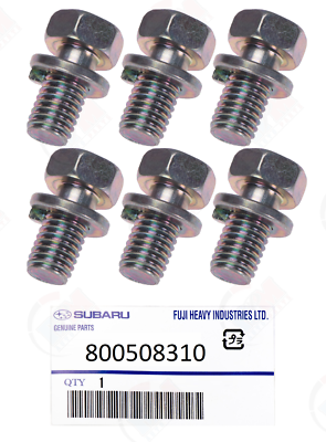 #ad #ad 6PC Clutch Pressure Plate Bolt 800508310 1998 2018 for Subaru Impreza WRX STI $18.49