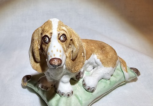 Estatuilla de perro Bassett Hound de cerámica Basil Matthews - Imagen 12 de 21
