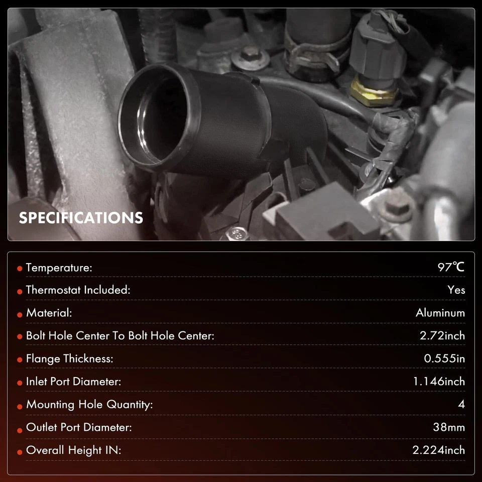 Conjunto de carcaça de termostato para BMW 320i E46 2001-2005 323is E46 Z3 Z4 525i X3 - Imagem 2 de 4