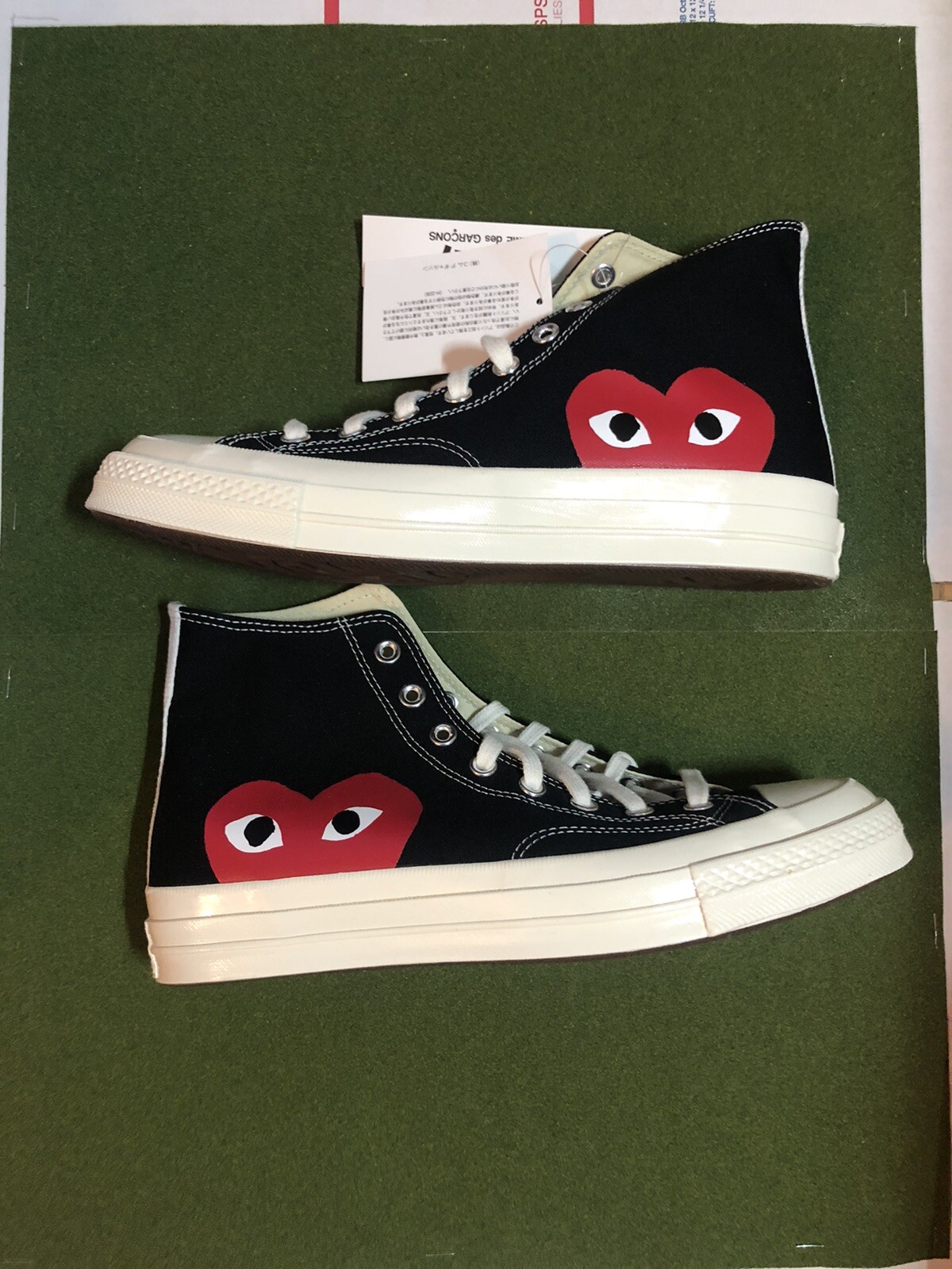 comme des garcons converse size 3.5