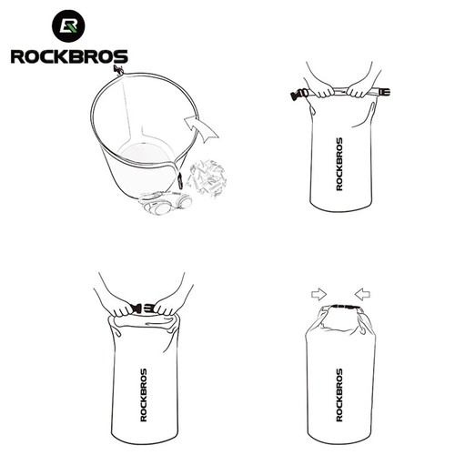 ROCKBROS Waterproof Outdoor Sports Camping Hiking Travel Bag Storage 2-10L - Picture 5 of 24