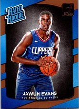 JAWUN EVANS 2017-18 Donruss Rated Rookie #162 ($0.75 MAX SHIPPING)(537)