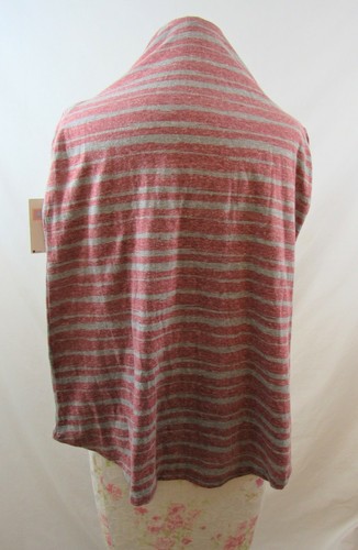 LuLaroe Classic T Gray & Red Polka Dot Front Striped Back & Sleeve NWT Size XXS - Picture 4 of 4