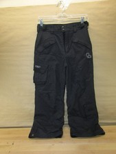 Columbia Convert Boardwear Black Ski Board Pants Lined Youth 10/12 Waterproof