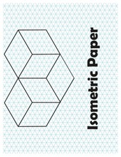 Isometric Graph Paper: Landscape Isometric Graph Paper
