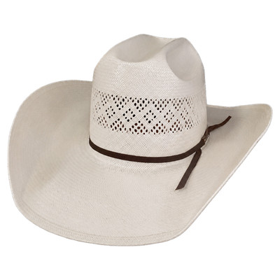 American Hat Co. Rancher Crease Ivory Straw Hat 8300RC-2CCHOC-RC