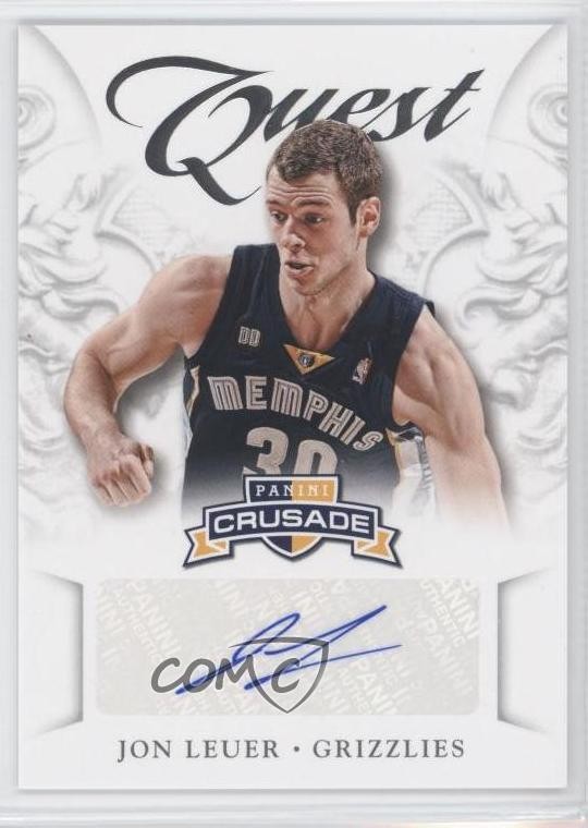 Jon Leuer #70 2012-13 Panini Crusade Basketball Quest Autographs
