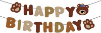 BäR Happy Birthday Girlande Banner,BäR Girlande Geburtstag MäDchen Junge,Happy B