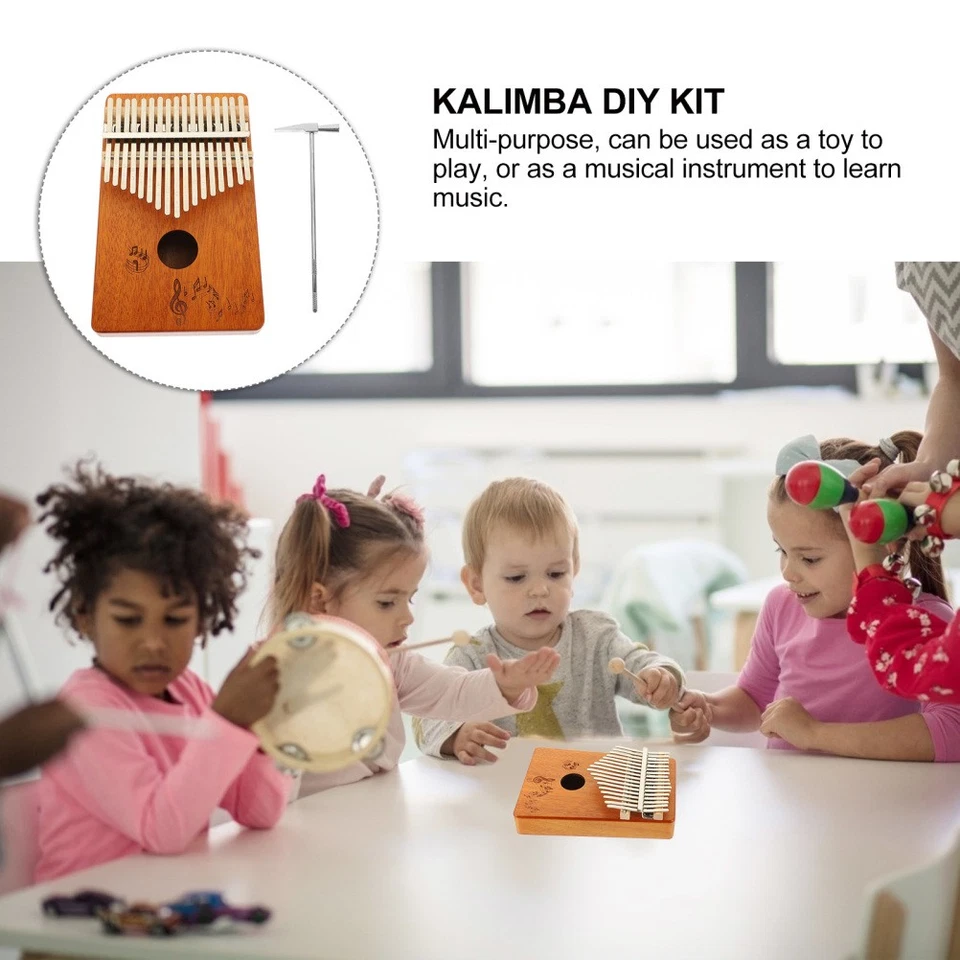 1 Set Kalimba-Tastatur Thumb Piano 17-Ton-Finger-Klavier-Musikinstrument-Angebot - Bild 4 von 4