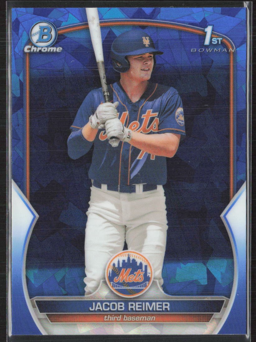 2023 Bowman Chrome Sapphire Edition #BCP-181 Jacob Reimer Mets (C1)