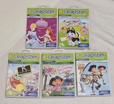 Leap Frog Leapfrog Leapster Game Lot Cartridges Dora Princess Toy Story