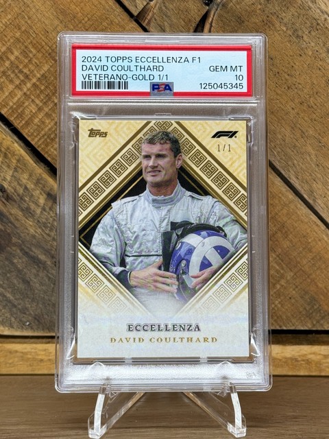 2024 Topps Eccellenza F1 David Coulthard Veterano Gold 1/1