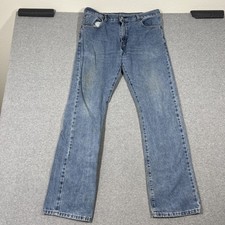 Levis 517 Jeans Mens 34x34 Blue Medium Wash Denim Bootcut Western Cowboy