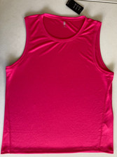 Id Ideology Men's Birdseye Rapid Dry Training Tank Firey Pink-XL