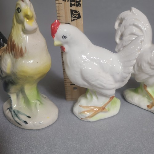 Vintage Keramik Hahn Huhn Henne Figuren (3) Made in Japan - Bild 3 von 7