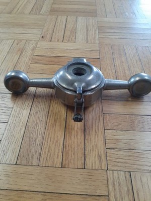 Vintage Dog Bone Radiator cap NEW YORK JC McAdams FLAG stars & Stripes 