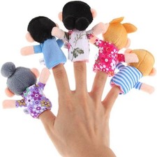 6Pcs Finger Puppets Set - Mini Animal Hand Puppet Toys for Children's Gifts