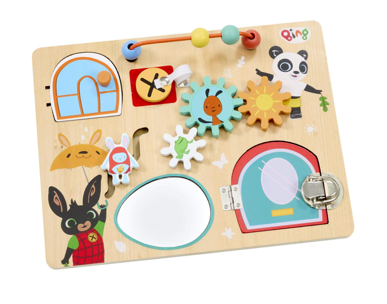 Rainbow Design Bing Wooden Busy Board - Image 3