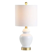 JYL1035A Perry 20 Ceramic/Metal LED Table Lamp French Country Classic Bedside