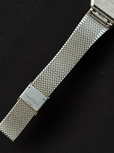 Casio AQ-431 Vintage Analog Digital Uhr Made in Japan All Stainless Steel - Bild 8 von 10