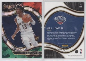 2020 Select Courtside Red White Green Cracked Ice Prizm Kira Lewis Jr Rookie RC