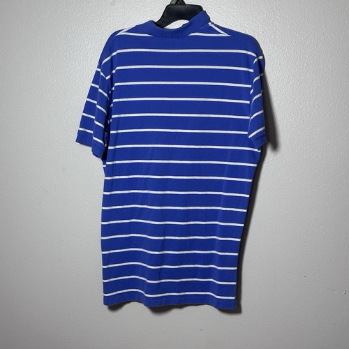Polo by Ralph Lauren Men Polo Striped Shirt Blue/White Size Large - Picture 6 of 8