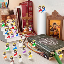 120Pcs Mini Jesus Figurines, Small Little Jesus Toys, Tiny Jesus Figures  //
