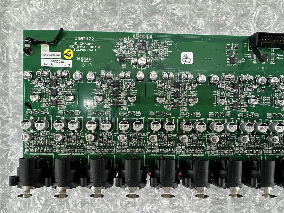 SOUNDCRAFT - 16 Ch Mic Input Board 5002422 & 16 Ch line output board A522.010414 - Image 3 of 4