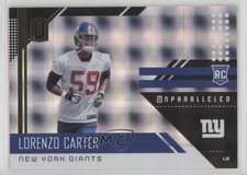 2018 Panini Unparalleled Rookie Superplaid 52/150 Lorenzo Carter #232 1h5