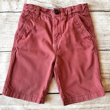 77 Kids Seventy Seven Brick Red Twill Shorts Boy  s Sz 5