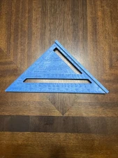 Empire 296 Polysquare Rafter Square, Polycast, Blue, 7" H x 7" L