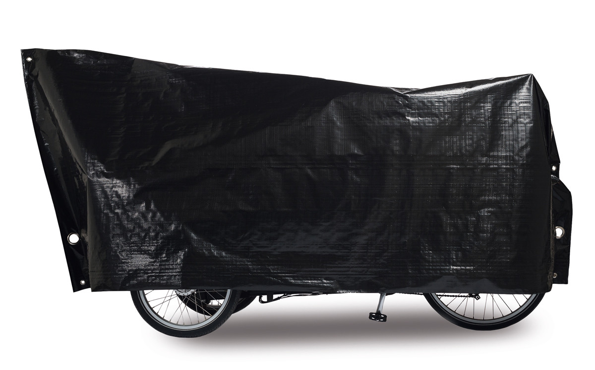 Водонепроницаемый чехол для велосипеда VK Cargo Bike черного цвета